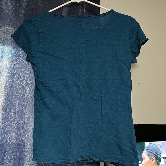 Blue basic V-neck - Picture 2 of 2